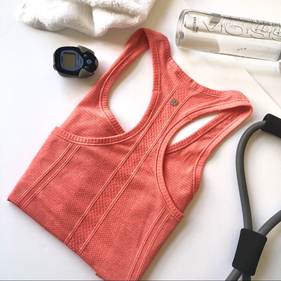lululemon athletica Tops - Lululemon Coral  Swifty Athletic Tank